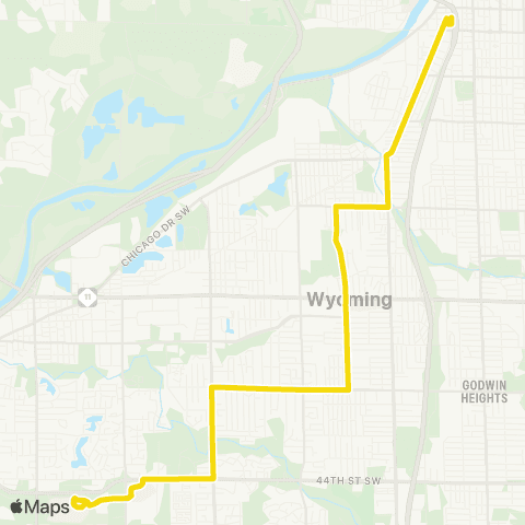 The Rapid Wyoming map