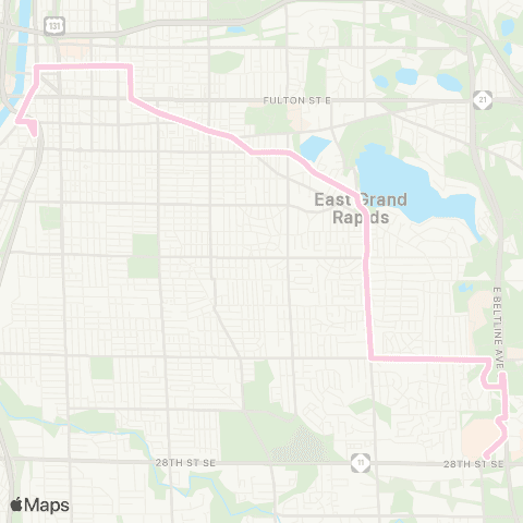 The Rapid Eastown map