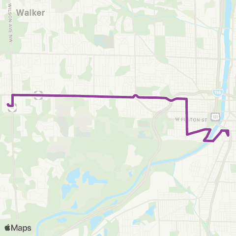The Rapid Westside map