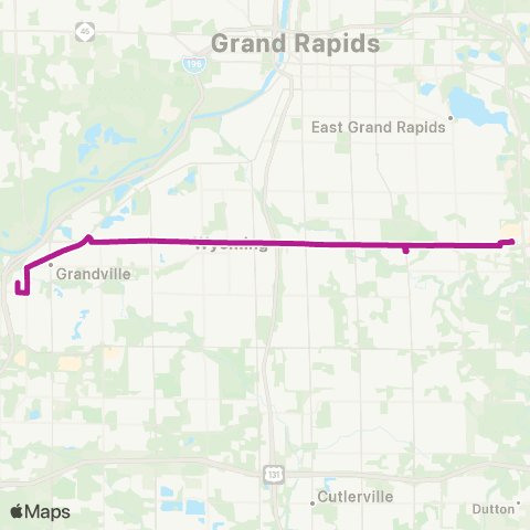 The Rapid 28th Street map