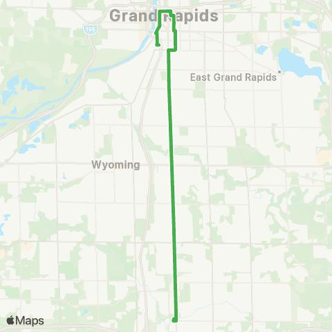 The Rapid Silver Line map