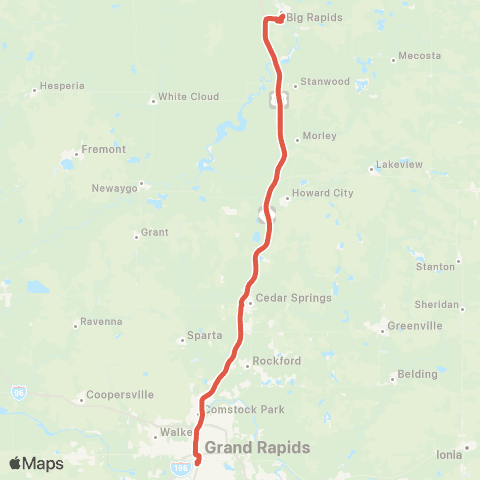 The Rapid Ferris State map