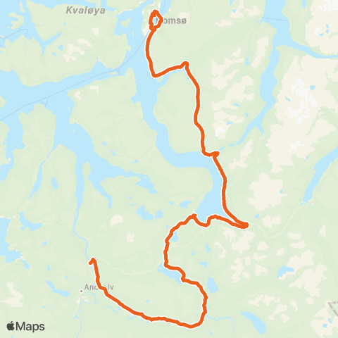 Svipper Tromsø - Øverbygd map