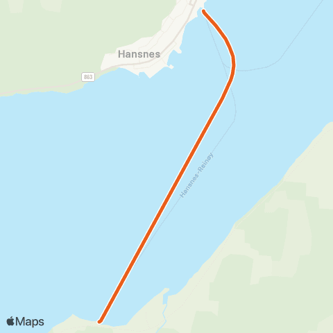 Svipper Hansnes - Reinøy (Stakkvik) map