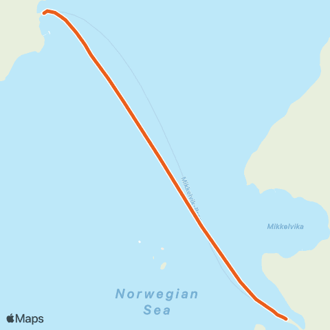 Svipper Mikkelvik - Bromnes map