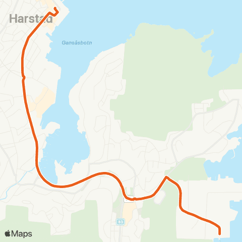 Svipper Sentrum - Stangnes ferjekai map