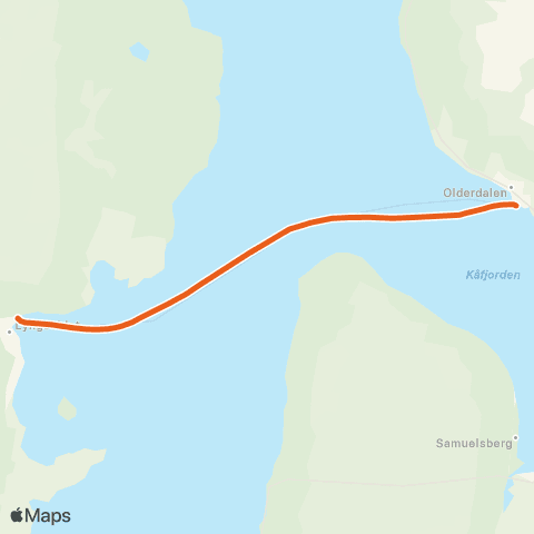 Svipper Lyngseidet - Olderdalen map