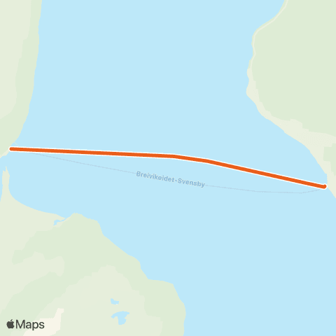 Svipper Breivikeidet - Svensby map