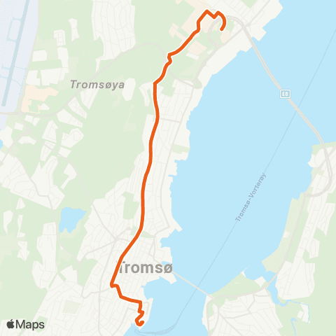 Svipper Sentrum - UNN map