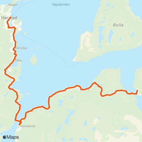 Svipper Harstad - Evenskjer - Grov map