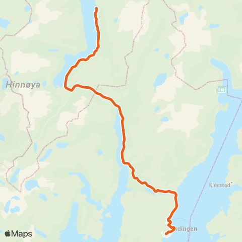 Svipper Lødingen skole - Gullholm map