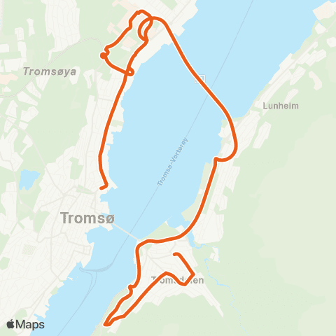 Svipper Direkterute  Tromsdalen map
