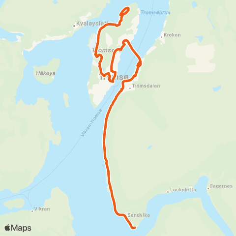Svipper Hamna - Sentrum - Solligården map