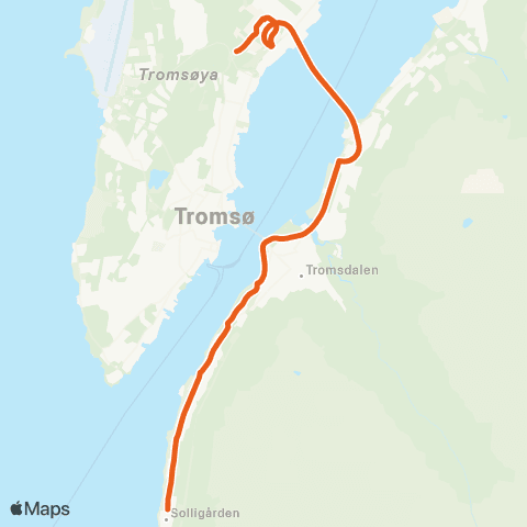Svipper Direkterute Solligården map