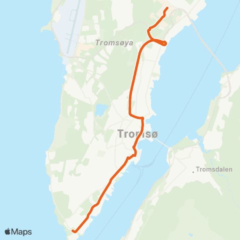 Svipper Direkterute Sydspissen map