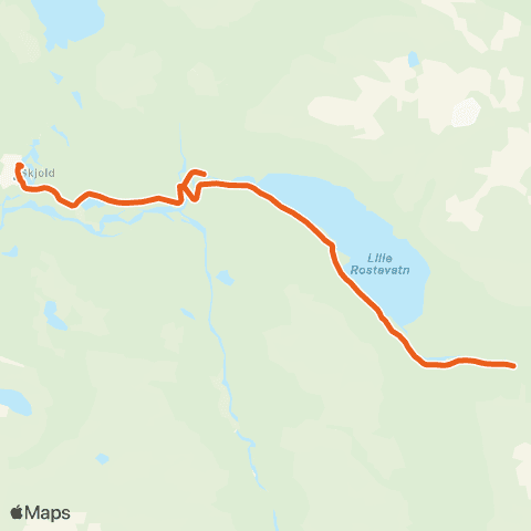 Svipper Øverbygd - Rostadalen map