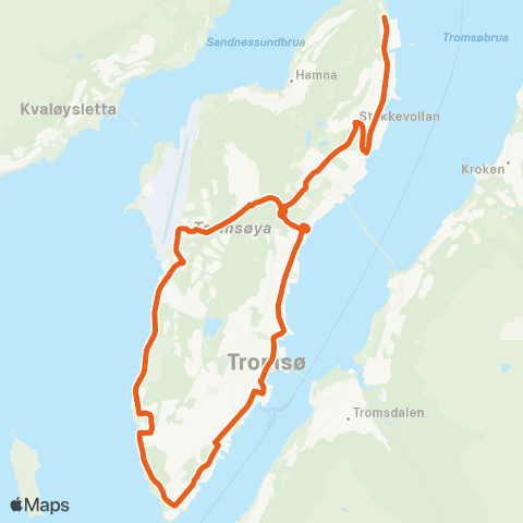 Svipper Ringrute UNN - Fagereng - UNN map