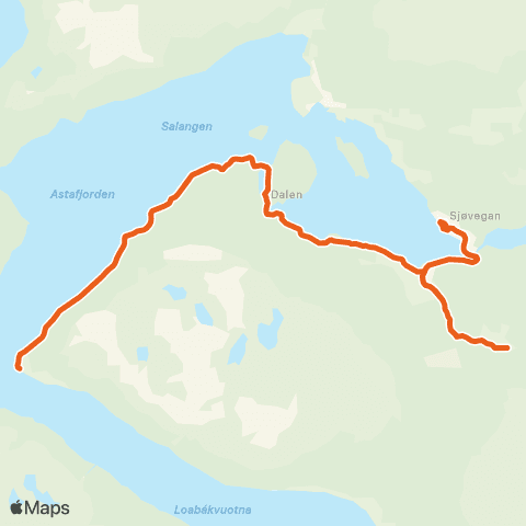 Svipper Sjøvegan - Lavangsnes map