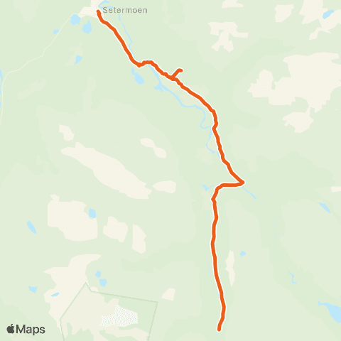 Svipper Setermoen skole - Innset map