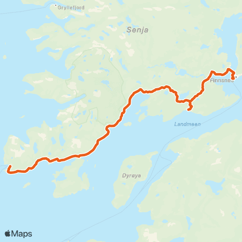 Svipper Finnsnes - Skrolsvik map