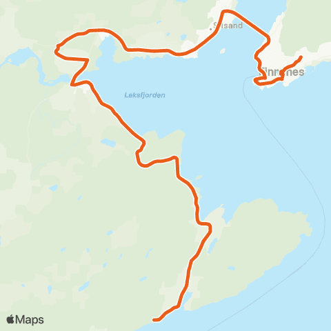 Svipper Finnsnes - Russevåg map