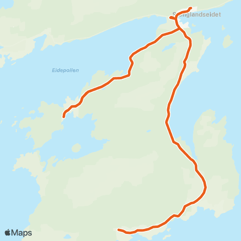 Svipper Stonglandseid.-Hofsøy-Stangnes map