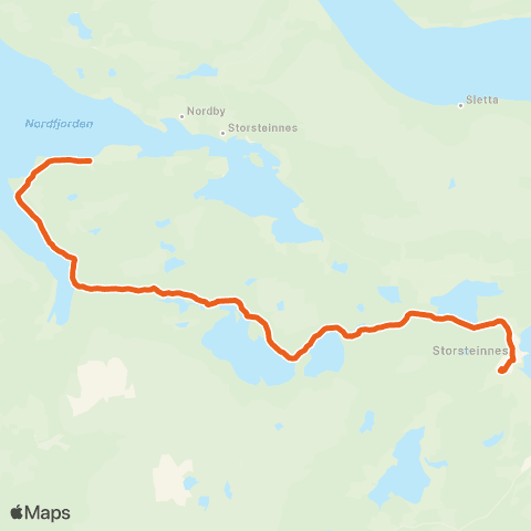 Svipper Storsteinnes-Furudalen-Hamnvåg map