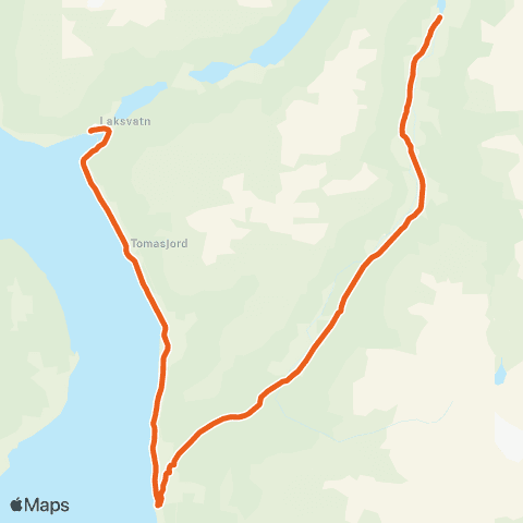 Svipper Laksvatn-Seljelvn-Gover-Laksv. map