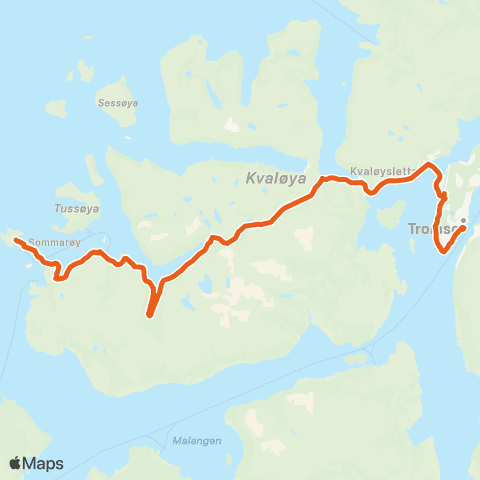 Svipper Brensholmen-Kattfjord-Eide map