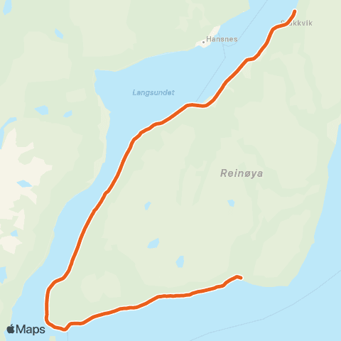 Svipper Reinøy map