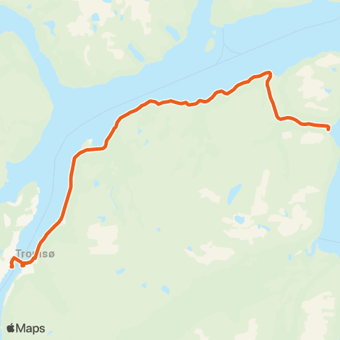 Svipper Tromsø - Oldervik map