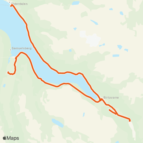 Svipper Olderdalen-Manndalen-Løkvoll map