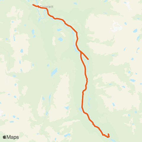 Svipper Storslett - Reisadalen map