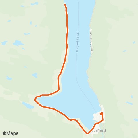 Svipper Burfjord-Kilenga-Utheim map