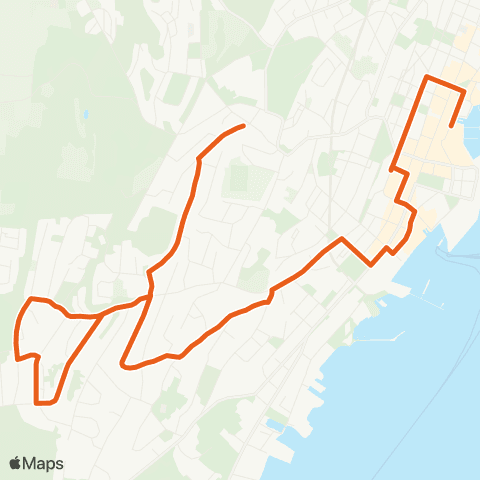 Svipper Servicerute map