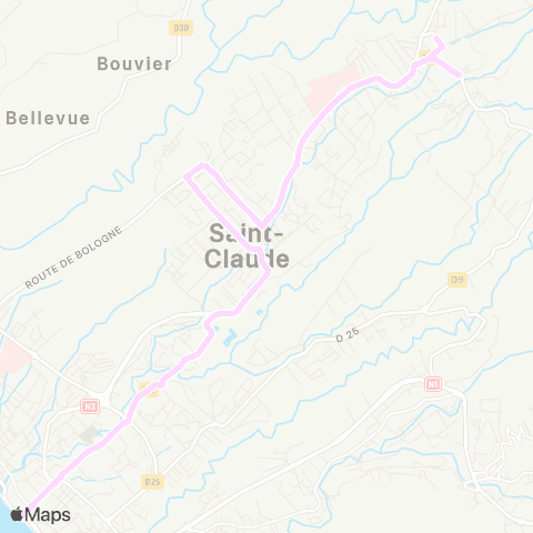 Trans Sud Basse-Terre / Saint-Claude map