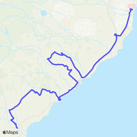 Trans Sud La Plaine - Bourg Capesterre map