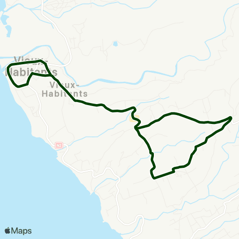 Trans Sud Bourg Église via Grosse Roche map