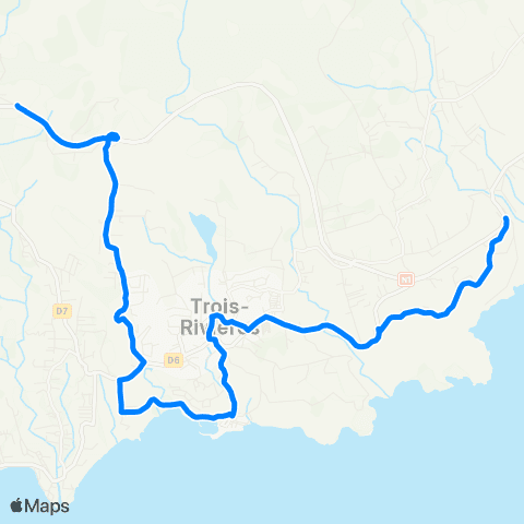 Trans Sud Chemin Neuf - Grand Fonds map