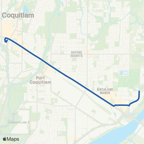 TransLink Coquitlam Central Station / Fremont map
