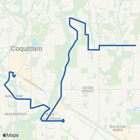 TransLink Coquitlam Central Station / Rocklin map