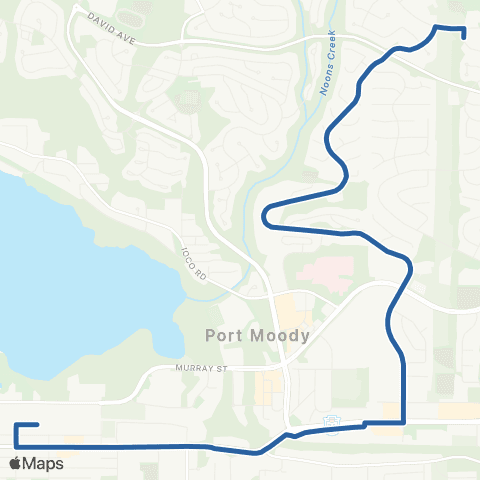 TransLink Moody Centre Station / Noons Creek map