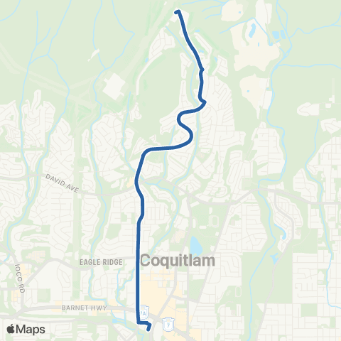TransLink Coquitlam Central Station / Parkway Blvd map