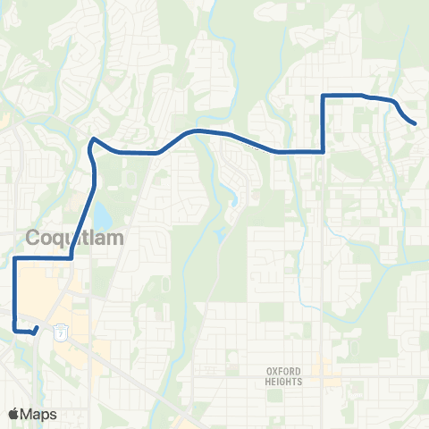 TransLink Coquitlam Central Station / Princeton map
