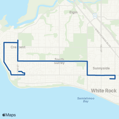 TransLink Ocean Park / Peace Arch Hospital map