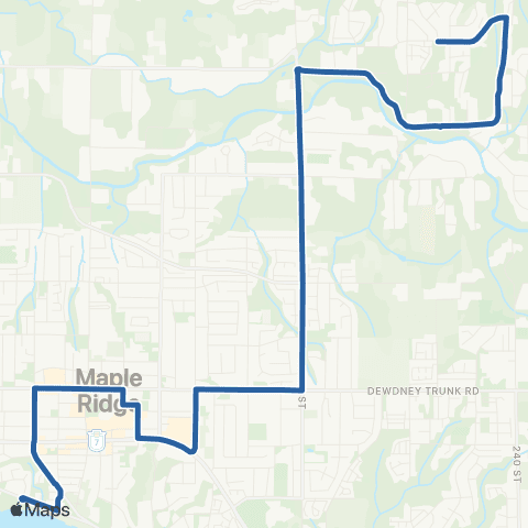 TransLink Rock Ridge / Haney Place / Port Haney map