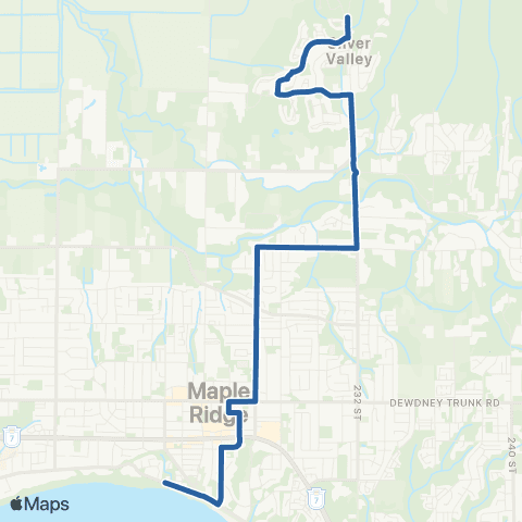 TransLink Anderson Ck / Haney Pl / Port Haney St map