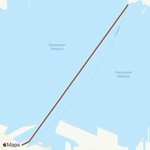 TransLink SeaBus map
