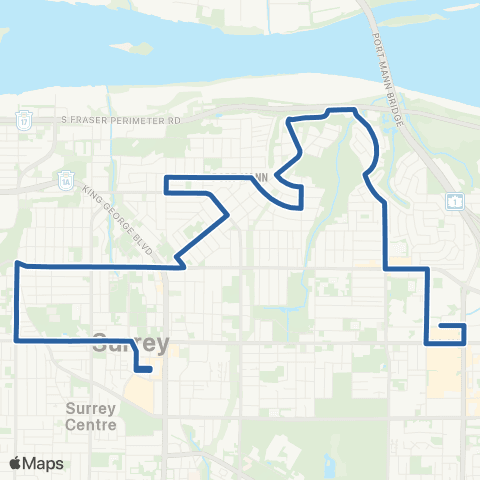 TransLink Guildford / Surrey Central Station map