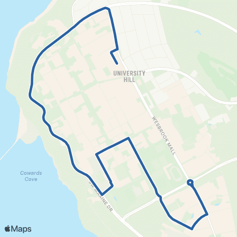 TransLink UBC Exchange / Wesbrook Village map